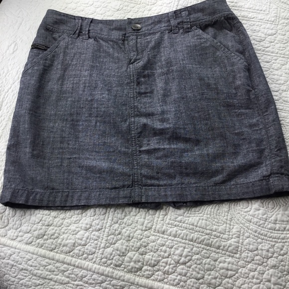 Converse Skirt. Grey Chambray. Size 4. - Picture 1 of 5
